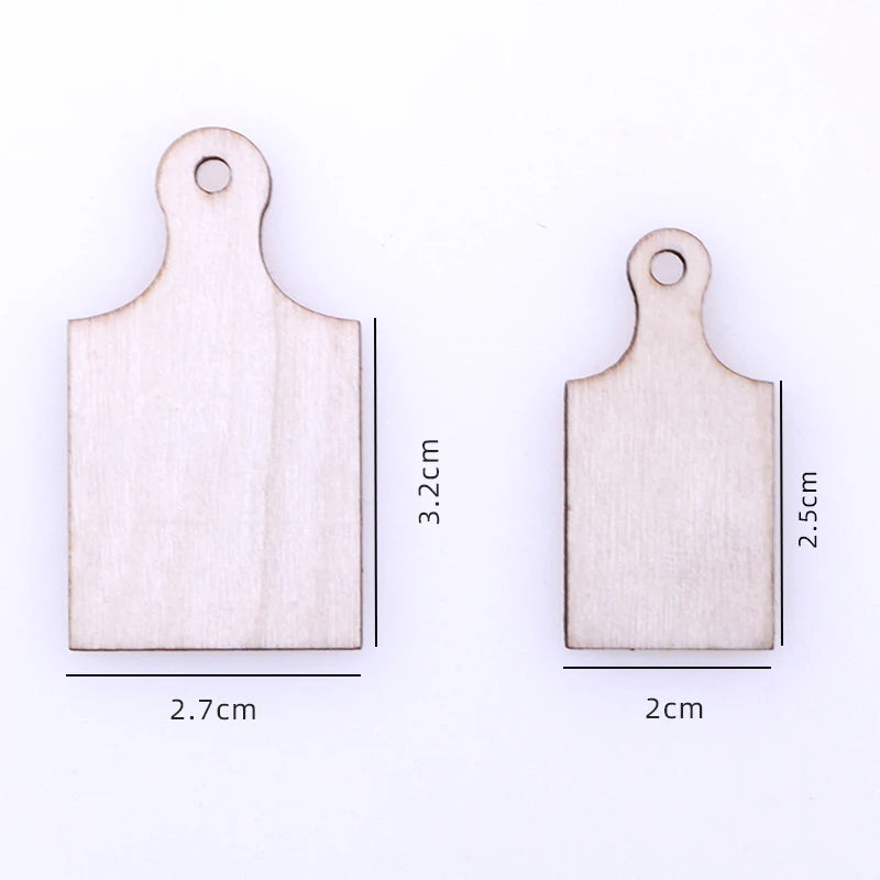 Dollhouse Miniatures Kitchen Wooden Cutting Board Mini Bread  Small Chopping Board Home Cooking Vegetables Kitchen Accessory Toy