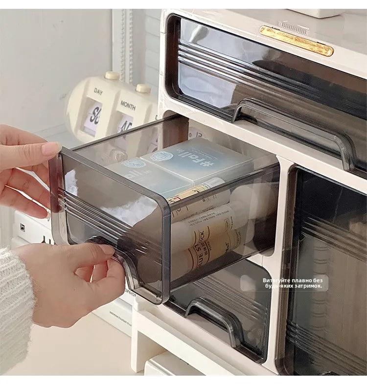 Desktop Organizer Box Der Sle Office Desk Cosmetic Storage Ra Home Dormi Study Table Arrangement Container