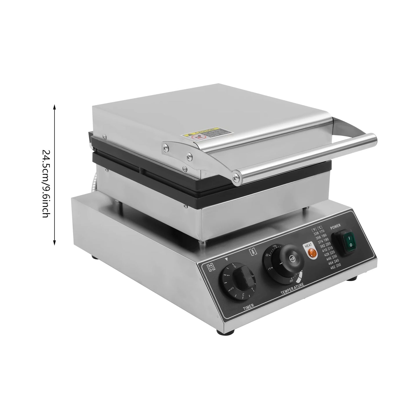 1750W Electric Waffle Maker 4 Grids Waffle Making Machine for Making Waffles Home Kitchens Commercial 50-300℃