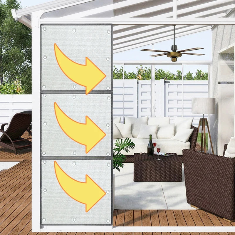 Home Windows Sunshades Anti-UV Aluminum Foil Shading Screen Sunshine Room Shading Board Keep Warm Film Balcony Privacy Pad