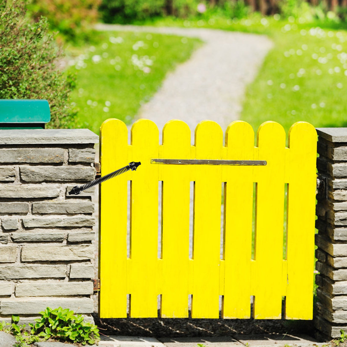 1/2PC Garden Gate Spring Closer 8inch Universal Automatic Gate Spring Metal Fence Gate Spring Closure Rust-Proof Door Outdoor