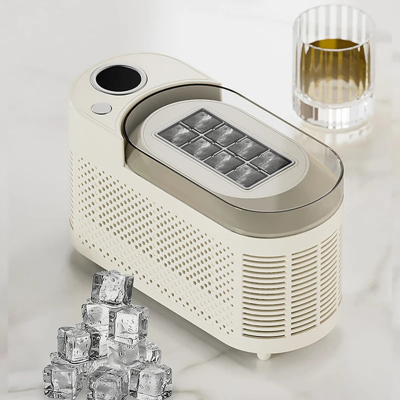 Portable Small Ice Maker Mini Convenient Home Dormitory Office Camping Car Cube Ice Automatic Ice Making Box ice machine 220V