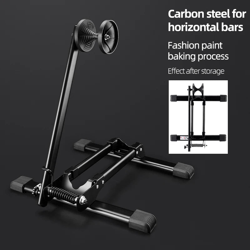 ROCKBROS Bike Parking Stand Indoor Floor Stable Support Bicycle Parking Stand Road MTB Bike Support Holder Rack Bike Accessories