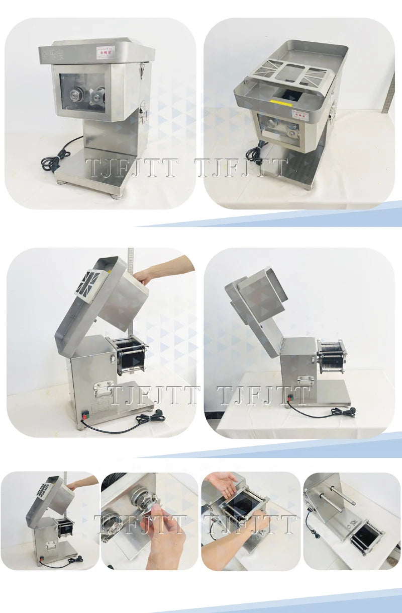 Commercial Meat Slicing Machine Meat Slicer Electric Meat Cutting Machine 1500W Large Power Meat Mincer