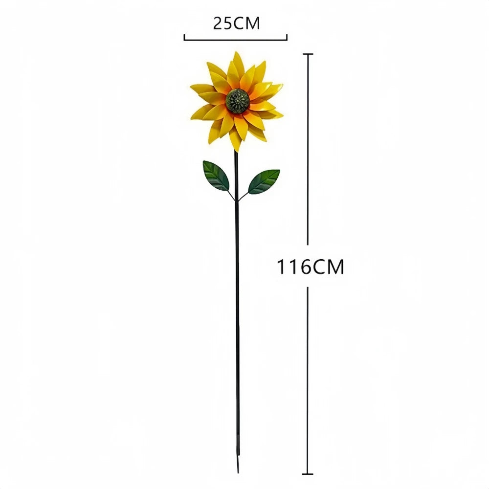 Outdoor Sunflower Wind Spinner
Metal sunflower windmill – spins beautifully in the breeze.
Durable, weather-resistant iron. Perfect for garden, yard, courtyard.