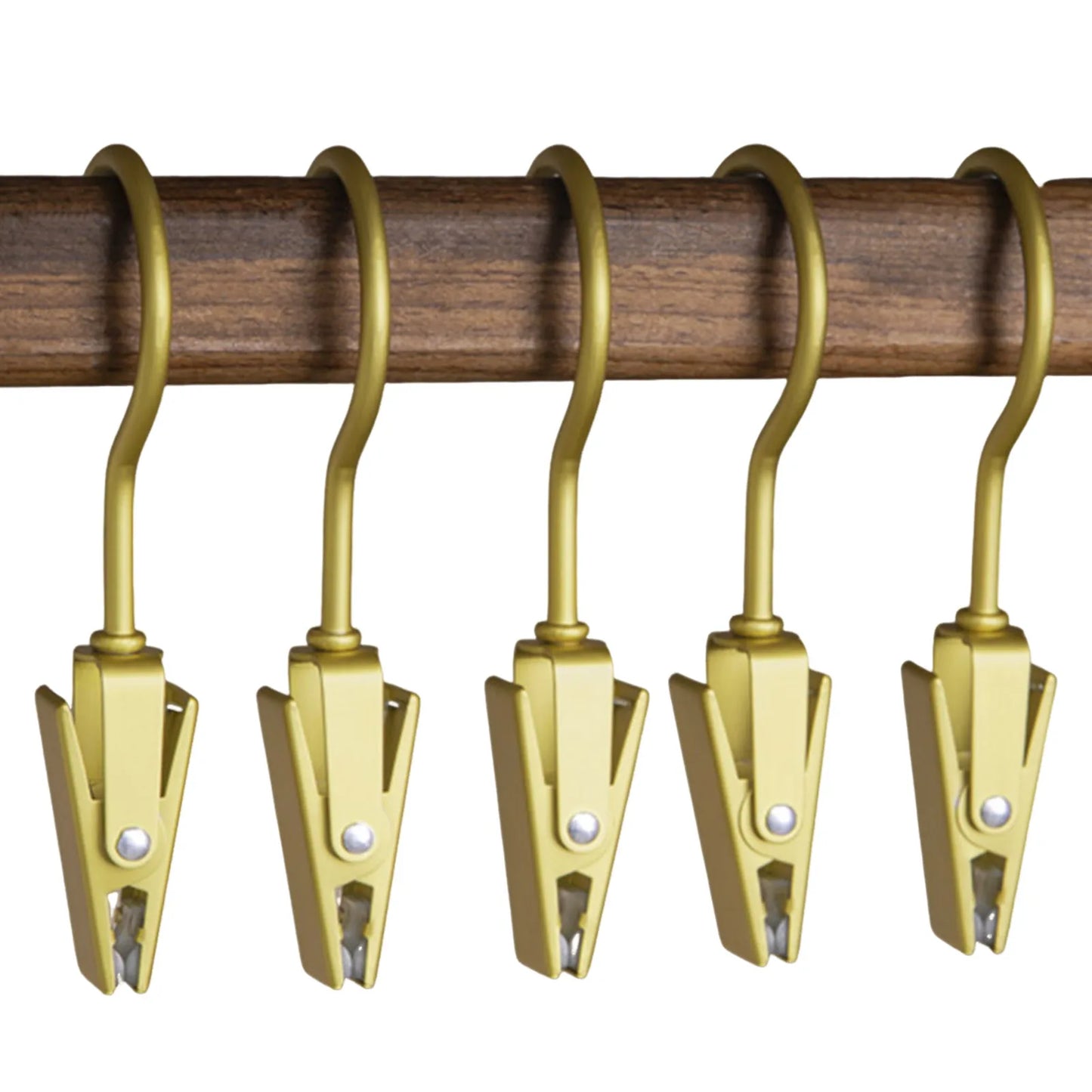 Househood Metal Hook Clips Hanging Curtain Hooks Bulldog Clips for Hanging Tablecloth Towel Clips