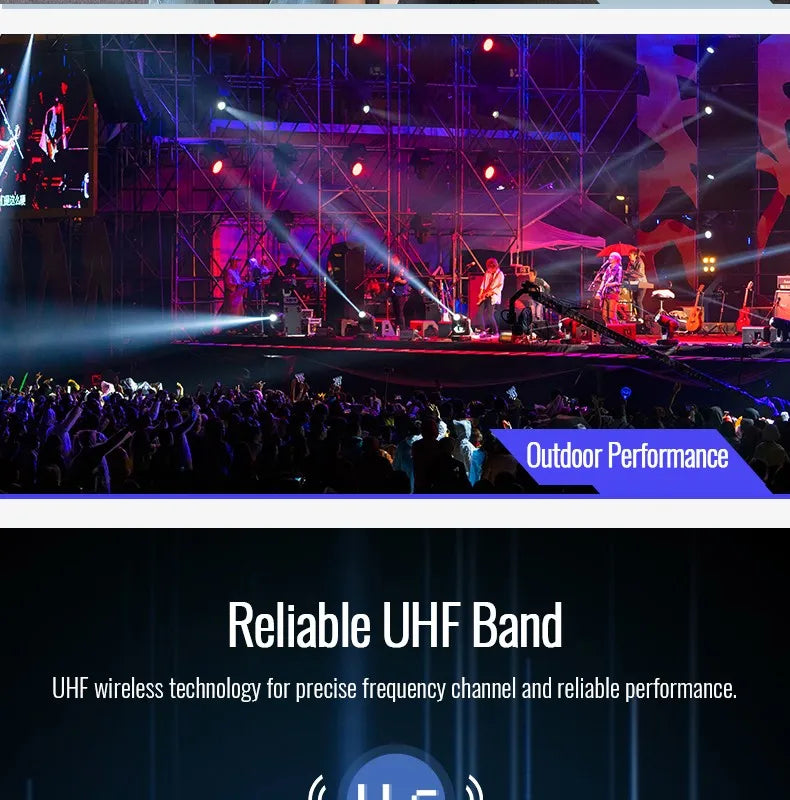 Takstar TS-3310UH Wireless Microphone UHF integrated circuit KTV Conference Home Entertainment Outdoor Performance