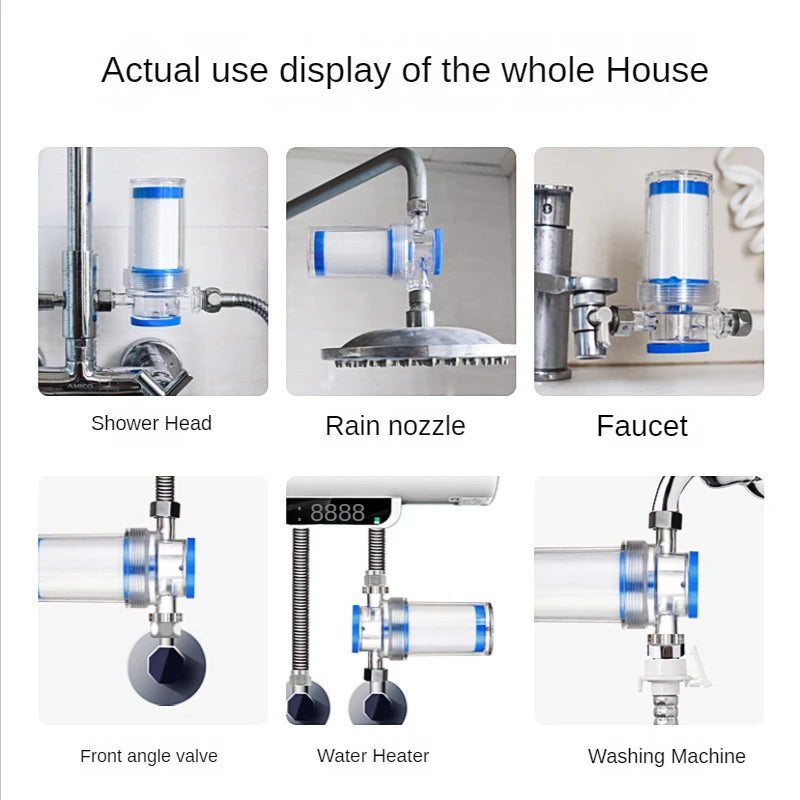 Household Faucet Pre-Filter Water Filter Cartridge Replaceable For Washing Machines Shower Kitchen Bathroom Water Heater Toilet