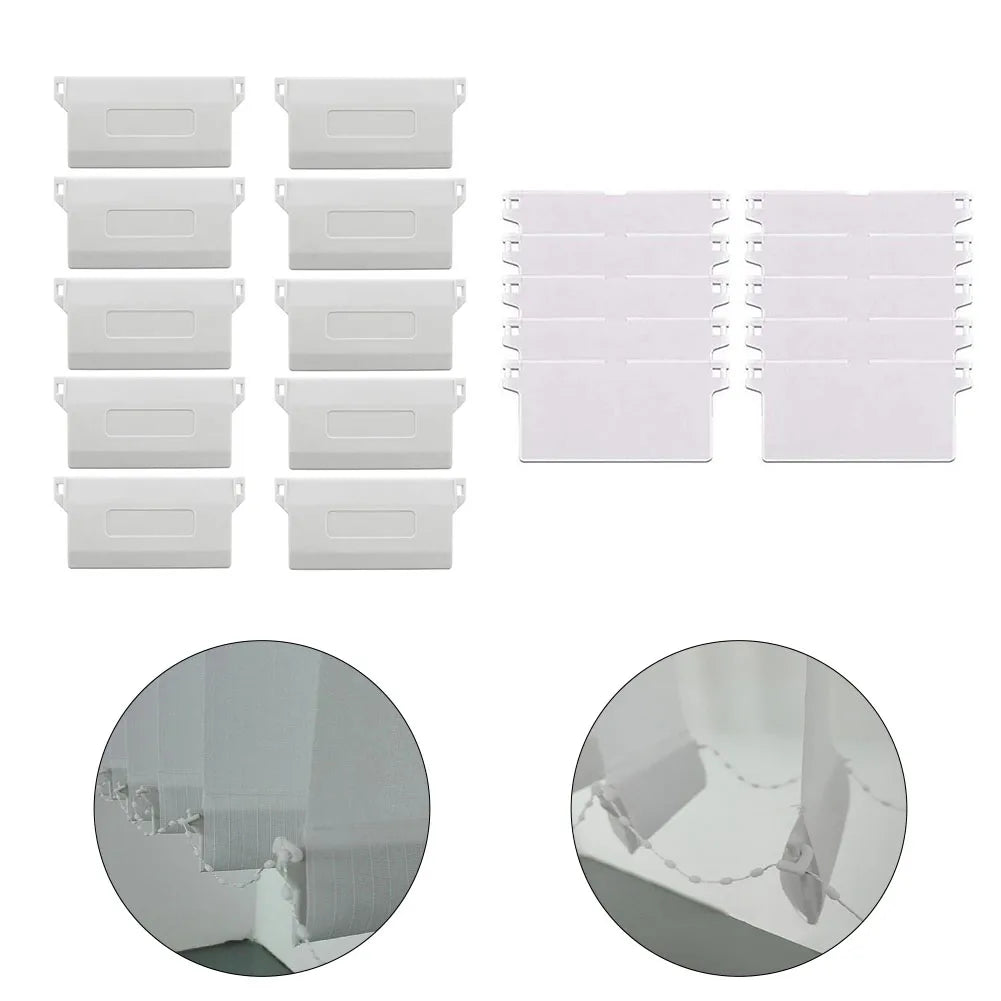 10pcs Vertical Venetian Blind Bottom Parts Curtain Blind Bottom Weight Slats Replacement Win-dow Hardware Accessories