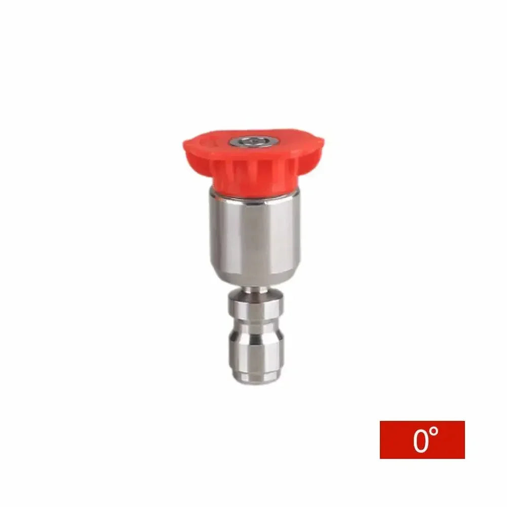 360° Rotatable Pressure Washer Nozzle Tips Kit for 1/4 Quick Connect 4000 PSI Multiple Degrees 0 15 25 40 Degree Spray Nozzles
