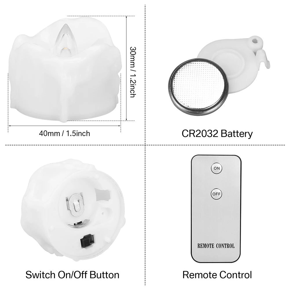 Flameless LED Tealight Candles with Remote Timer
Battery-operated votive candles perfect for weddings, holidays, and everyday décor.