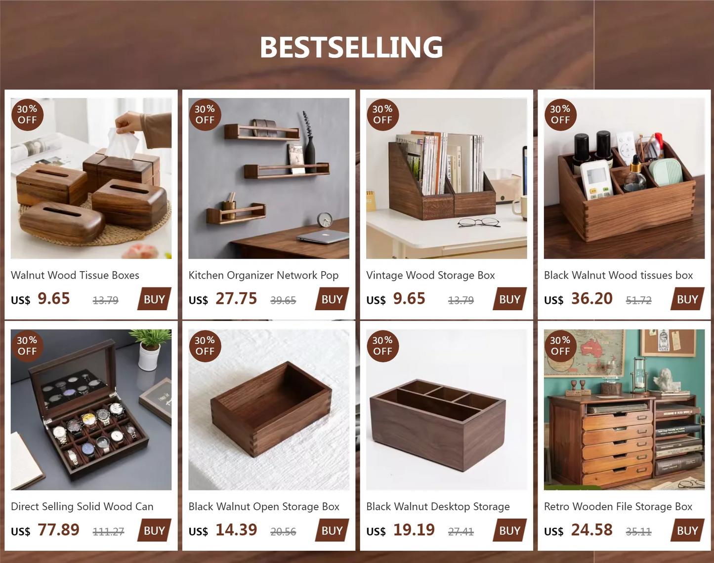 Retro Wooden File Storage Box Office Jewelry Box A4 File Drawers Desktop Sorting Cabinet For Dressing Table Functional Organizer