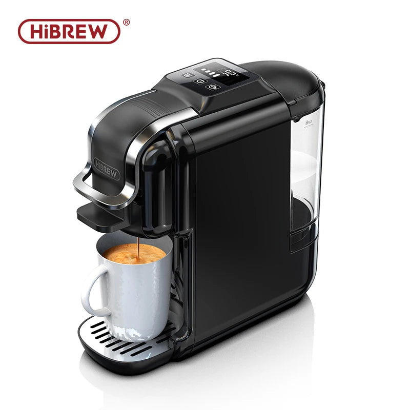 HiBREW 5in1 Capsule Coffee Machine Hot/Cold Espresso Cafetera Cappuccino Coffee Maker Lavaza Dolce Gusto Nespresso Powder H2C