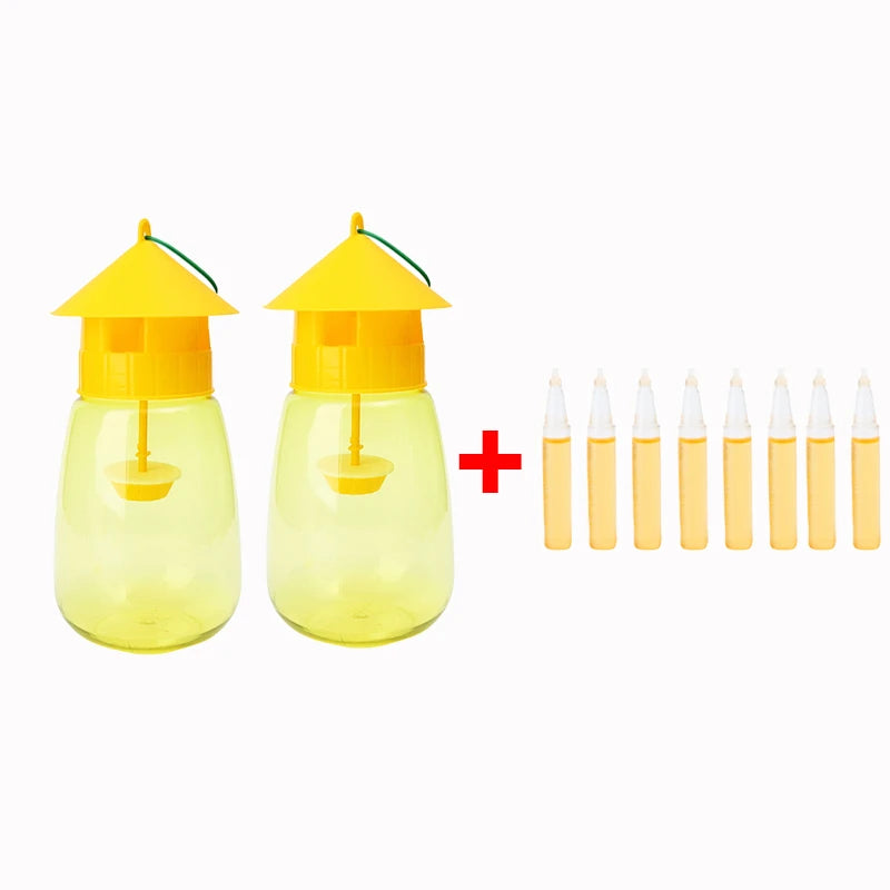 Fruit Fly Trap Reusable Plastic Insect Catcher Trap Transparent Environmentally Anti Flies Home Garden Orchard Pest Control Tool