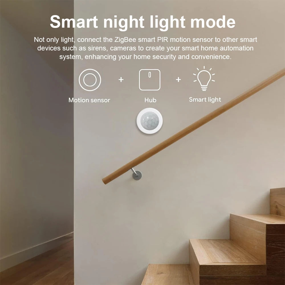 Zigbee Motion Sensors Smart Tuya Human Body Sensor Body Movement PIR ZigBee Motion Wireless Connection Smart Home Security Alarm