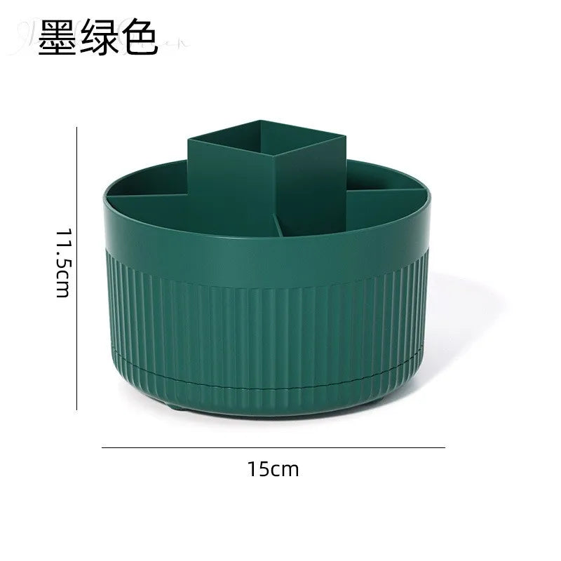 360 ° Table Top Rotary Makeup Brush Storage Container Cosmetics Shelf Dresser Eye Shadow Brush Lipstick Pen Holder