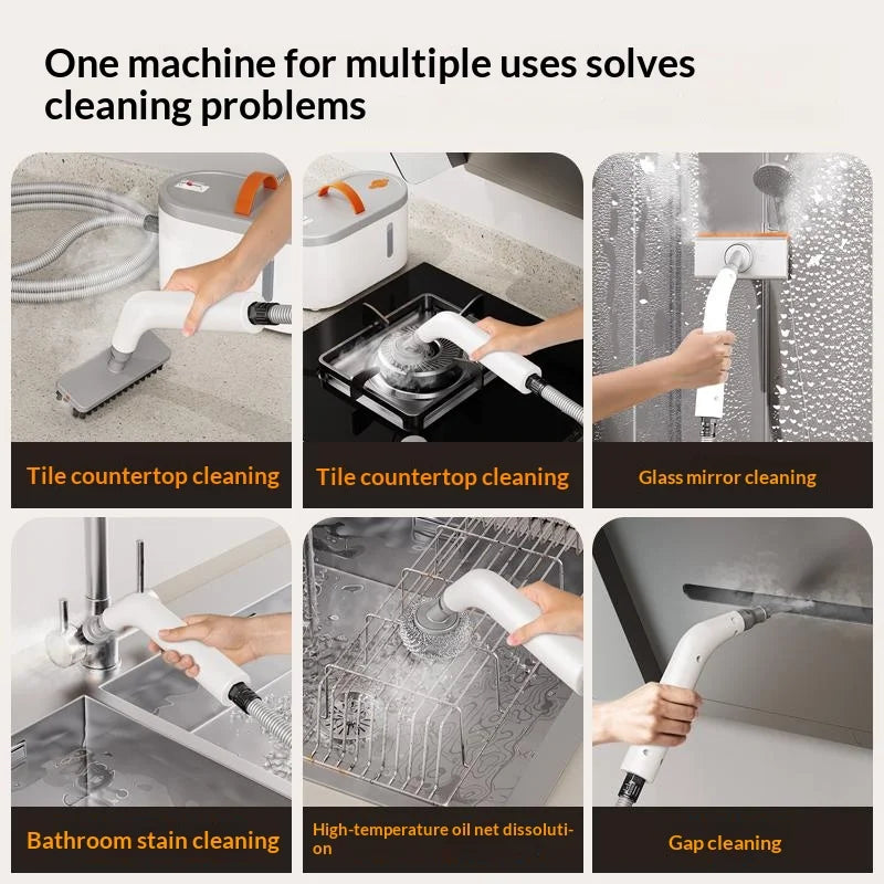 New Handheld High Temperature Steam Cleaner Kitchen Hood Cleaner for Deep Cleaning and Sanitising Electric Steam Cleaner