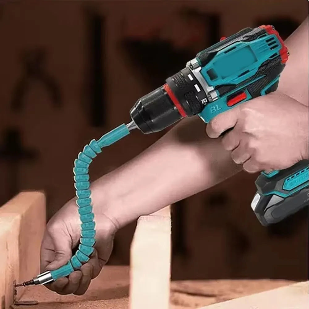 10mm Brushless Electric Impact Drill Driver 2-Speed Cordless Power Tool for Home DIY Construction 18V Battery Not Included