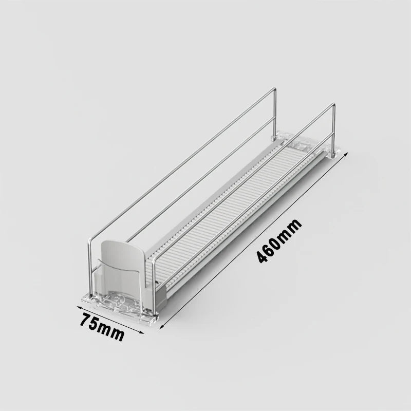 Beverage Spring Pusher Glide for Fridge Automatic Drink Propeller Bottle Rack Cans Organizer Refrigerator Drink Dispenser Shelf