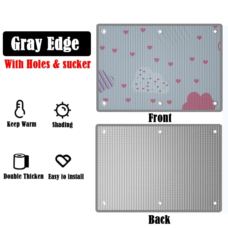 Home Windows Sunshades Anti-UV Aluminum Foil Shading Screen Sunshine Room Shading Board Keep Warm Film Balcony Privacy Pad