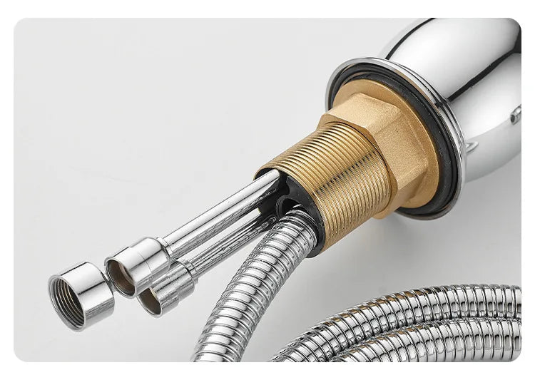 Gold Bathroom Ceramic handle Basin Faucets Pull Out Mixers Sink Faucet Washbasin Taps Water Tap Tapware Crane Brass Material