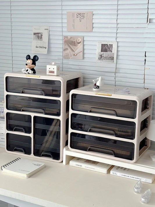 Desktop Organizer Box Der Sle Office Desk Cosmetic Storage Ra Home Dormi Study Table Arrangement Container