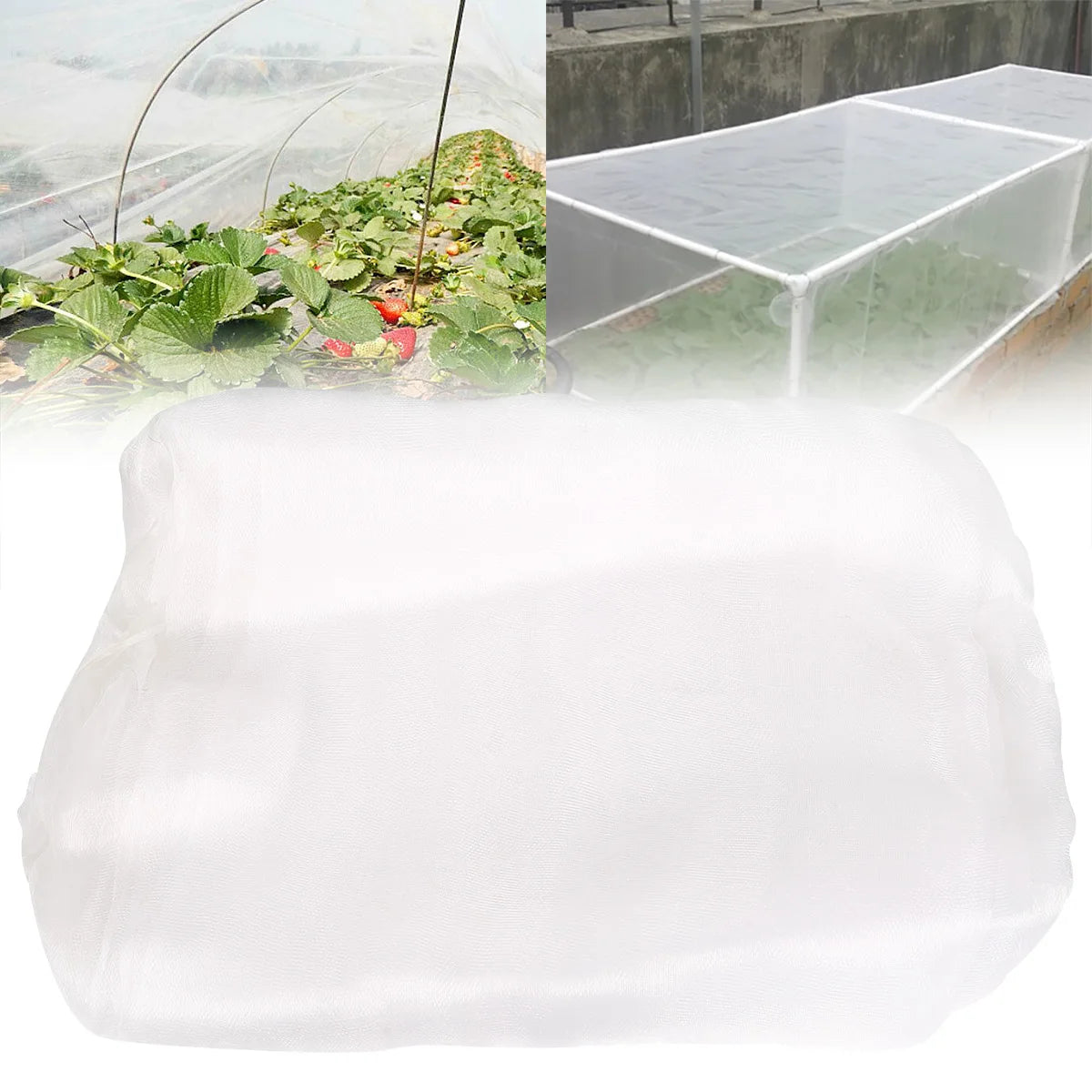 Insect Netting 1pc garden vegetable Heavy Duty Woven Mesh Heat Resistance Bug Net for Garden Protect Vegetable Plants and Fruit