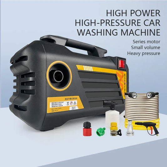 3000W Electric Pressure Washer High Power 220V/110V Car Wash Gun Home Garden Cleaning Tool with Adjustable Nozzle