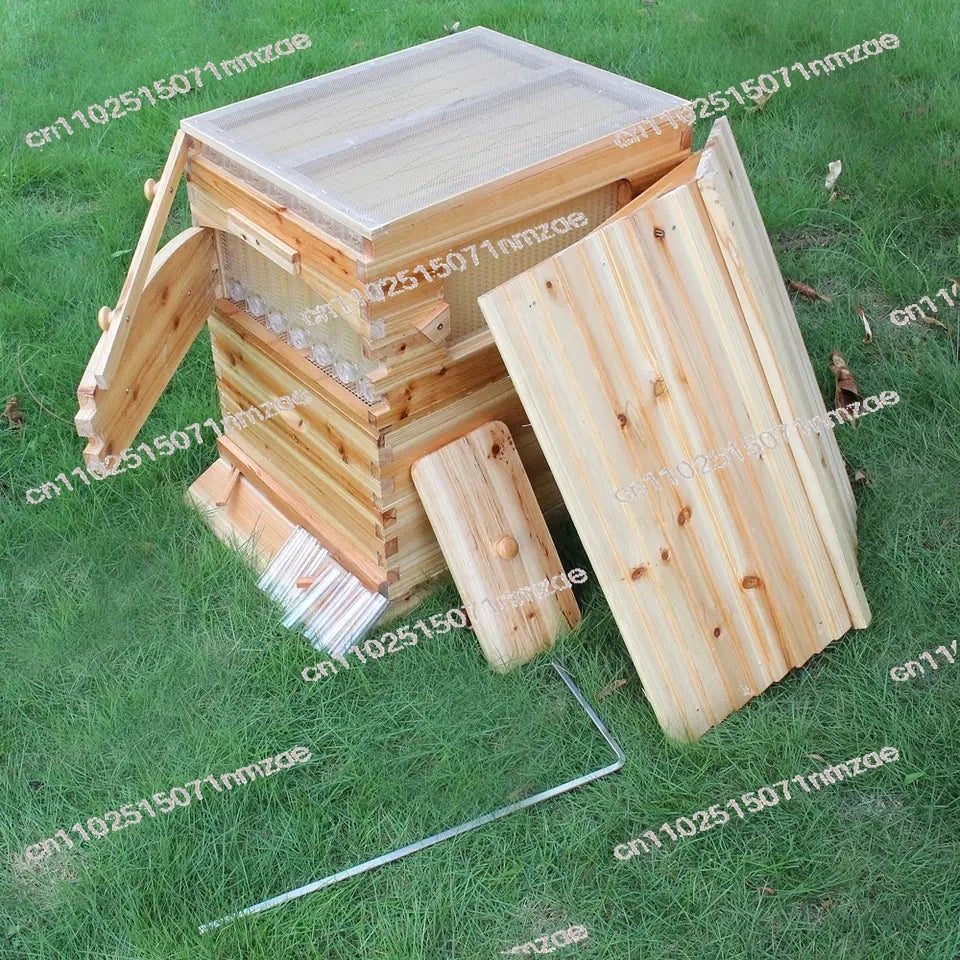 Automatic Honey Flow Hive - Complete Beekeeping Equipment with 7 Plastic Bee Frames