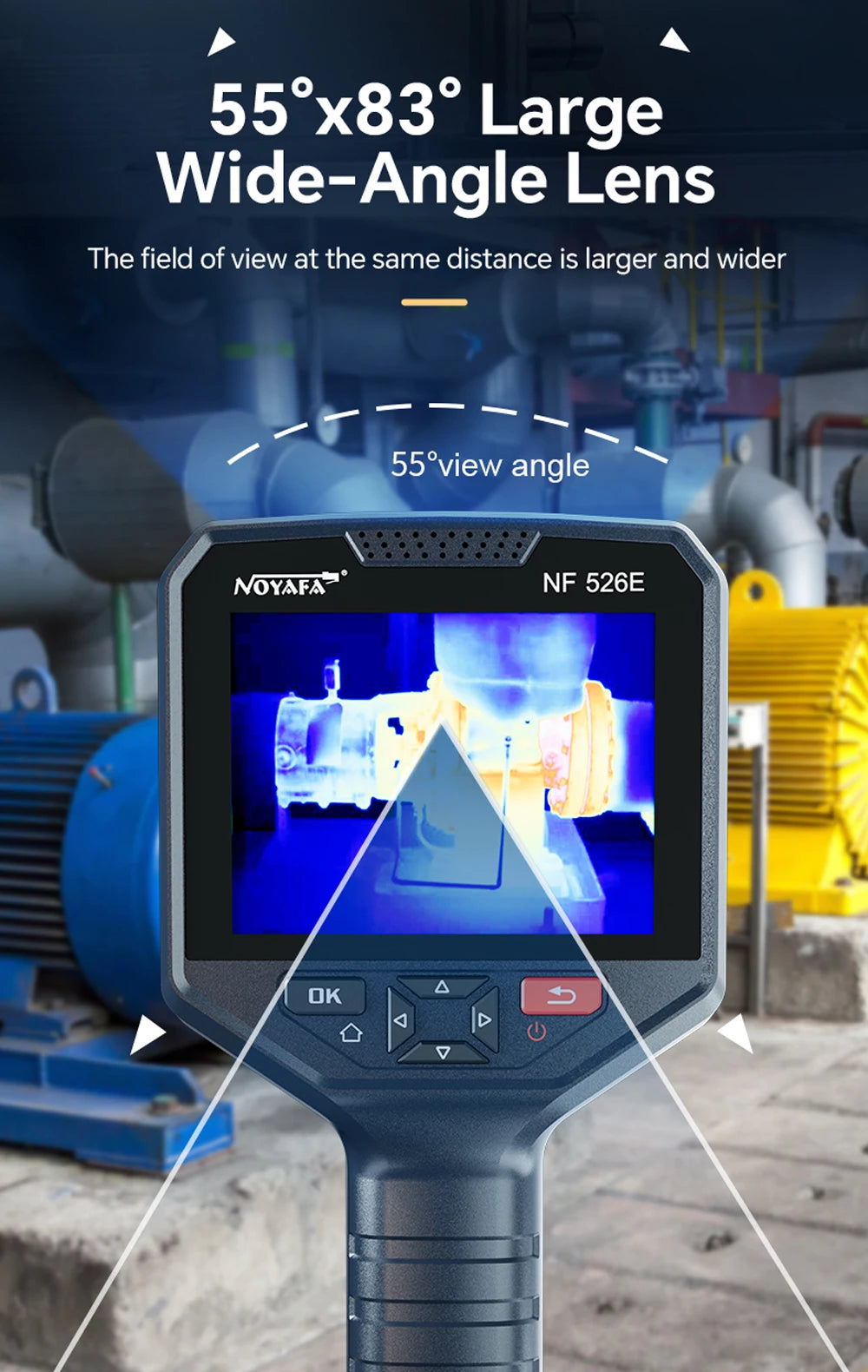 Noyafa NF-526E Professional Thermal Imager 256x192 Infrared Thermal Camera High Sensitive Infrared Thermal Imager for Repair