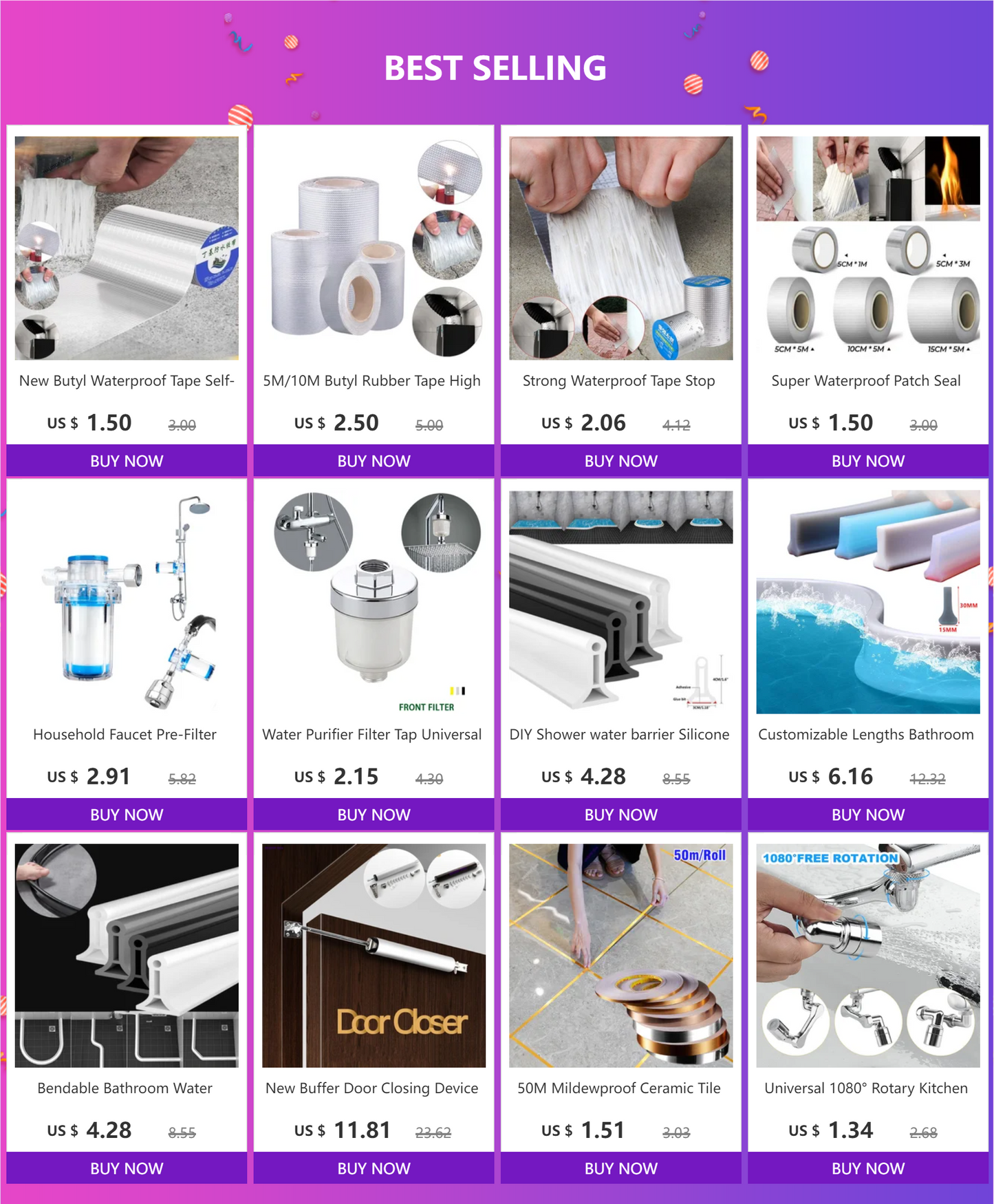 Household Faucet Pre-Filter Water Filter Cartridge Replaceable For Washing Machines Shower Kitchen Bathroom Water Heater Toilet