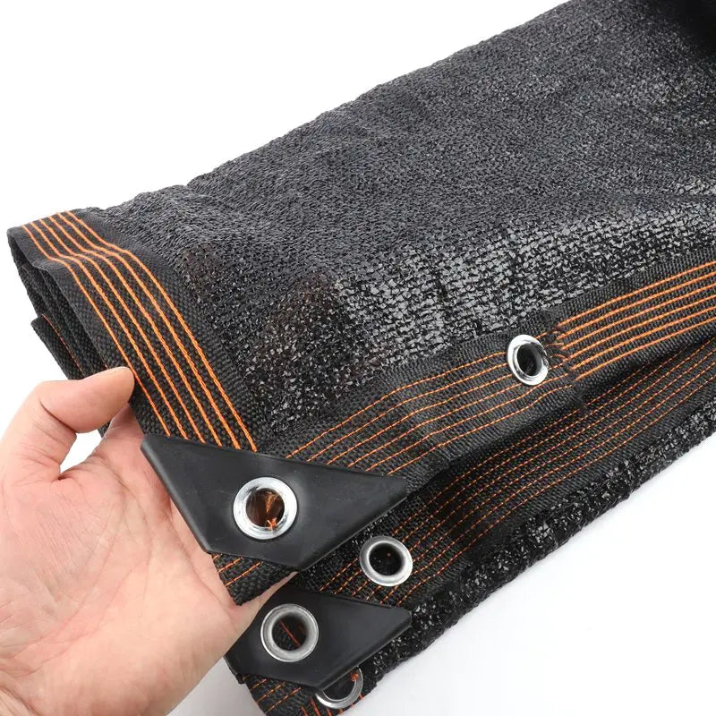 6X6m Black Shade Cloth with Grommets Sunblock Mesh Cover Anti-UV Garden Balcony Plant Sunshade Net Outdoor Greenhouse﻿﻿﻿﻿﻿﻿﻿﻿﻿﻿