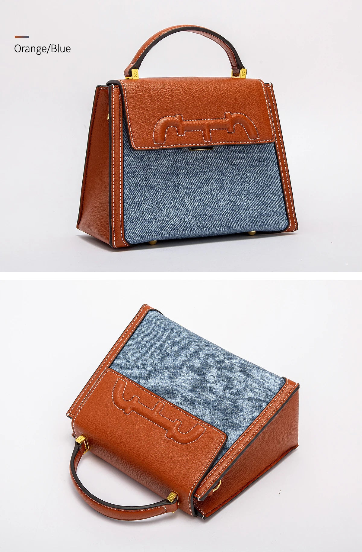 Women’s Denim Shoulder Bag – Simple Saddle Style Trendy flip square design with a casual denim look. Versatile and perfect for everyday wear.