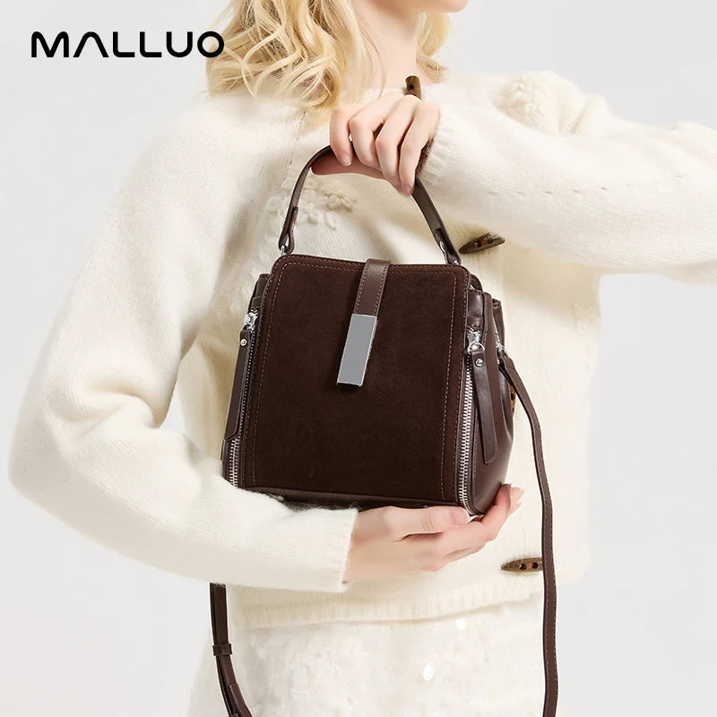 Winter Vintage Suede Leather Women’s Bag – Luxury Cowhide Design Elegant shoulder and crossbody handbag with a timeless vintage look. Soft, durable, and perfect for stylish winter wear.