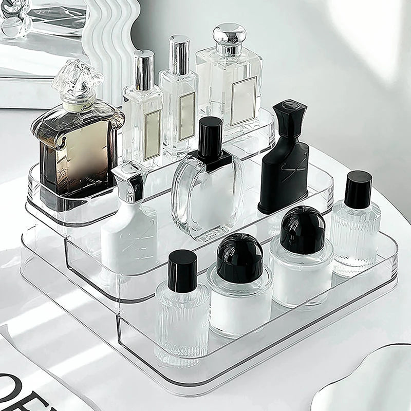 Desktop Perfume Shelf Bathroom Makeup Organizer Perfume Aromatherapy Organizer Skin Care Product Storage Rack Organizer