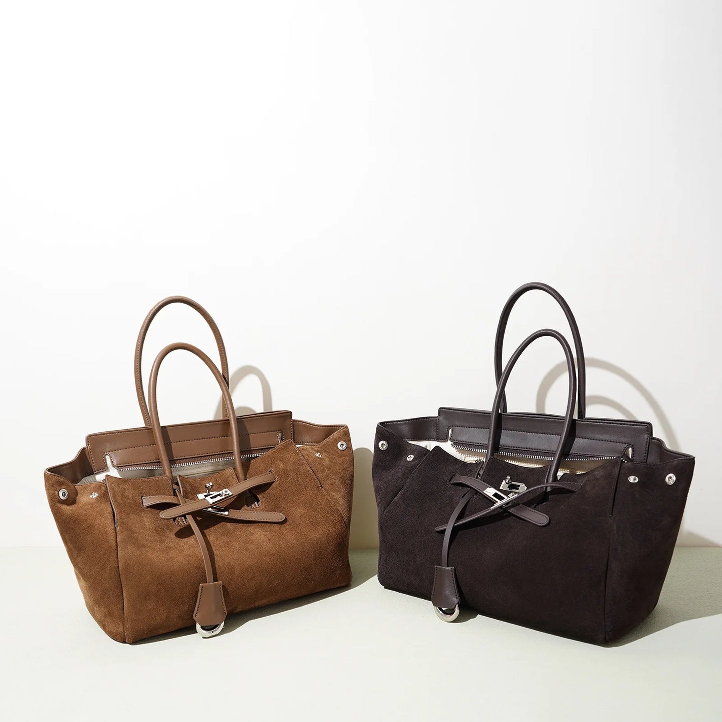 Early Autumn Retro Suede Tote Bag Women's New Versatile Single oulder Bag Commuter Bag Handbag for Outdoor Use