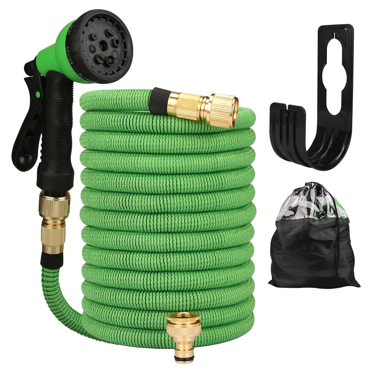 Expandable Garden Hose 25ft–150ft with Nozzle Lightweight, no-kink, durable flexible hose expands when filled, shrinks for easy storage.
Perfect for car washing, garden watering, patio cleaning.