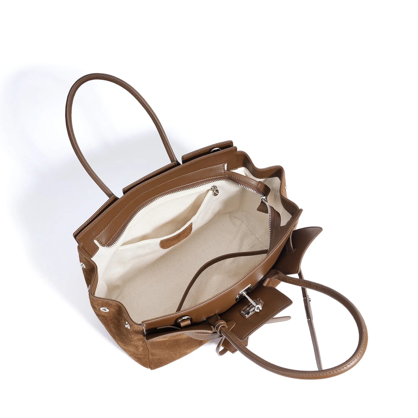 Early Autumn Retro Suede Tote Bag Women's New Versatile Single oulder Bag Commuter Bag Handbag for Outdoor Use