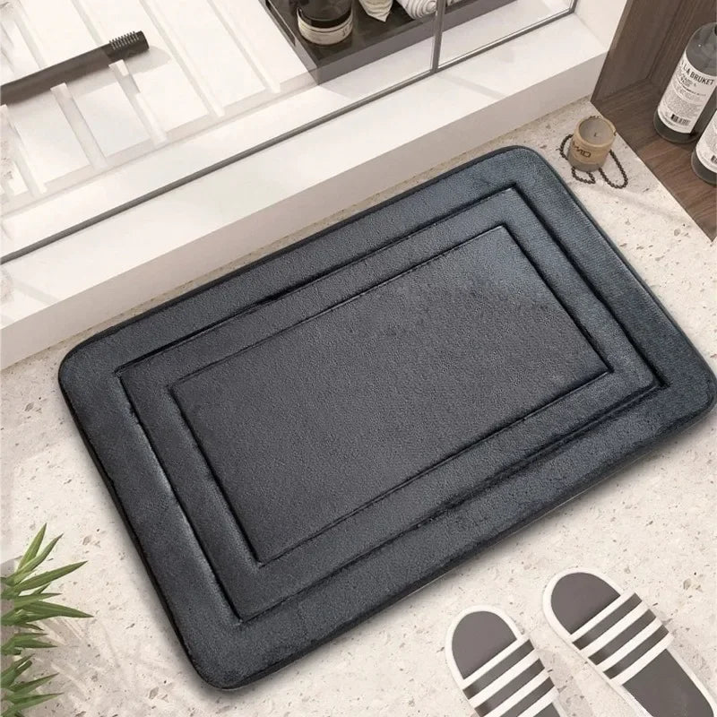 1PC Bath Mat & Bathroom Extra Thick & Soft Non Slip Super Absorbent Bathroom Rugs Bath Rug for Bathroom Floor Boden Matte 발매트