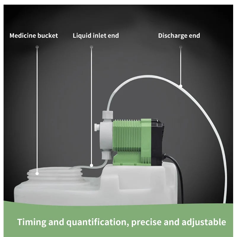 Acid Dosing Pump Electric Diaphragm Meterinng Pump 220V Acid Alkali Resistant Dosing Pump Pluse/4-20mA Micro Dosing Equipment