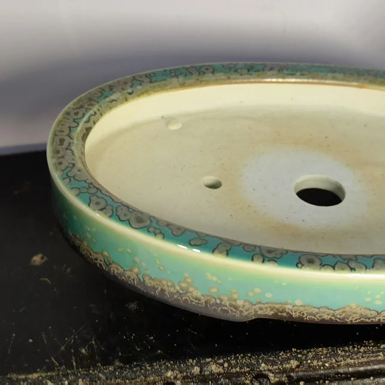 High Quality Mini Oval Glazed Bonsai Pot