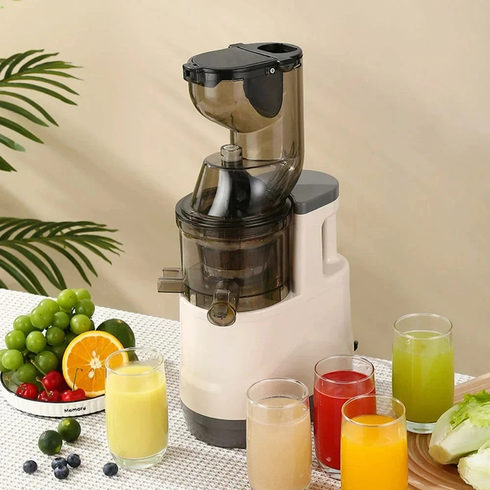 New Juicer Machines 7 inch Slow Cold Press Juicer Tool with Large Feed Chute Cold Press Juicers for Vegetables and Fruits