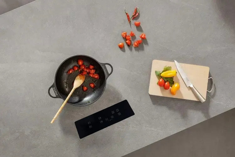 Invisible Built In Induction Hob Cooktop Stove Cooker Under Granite Marble Countertop Hidden 4 burner Hob Separated Control