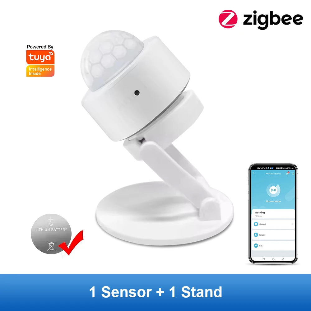Zigbee Motion Sensors Smart Tuya Human Body Sensor Body Movement PIR ZigBee Motion Wireless Connection Smart Home Security Alarm