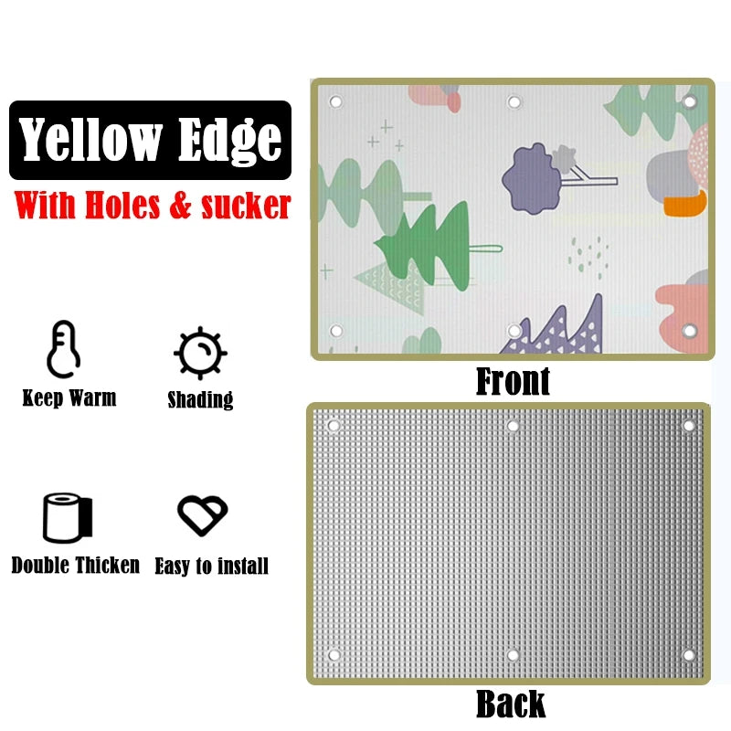 Home Windows Sunshades Anti-UV Aluminum Foil Shading Screen Sunshine Room Shading Board Keep Warm Film Balcony Privacy Pad