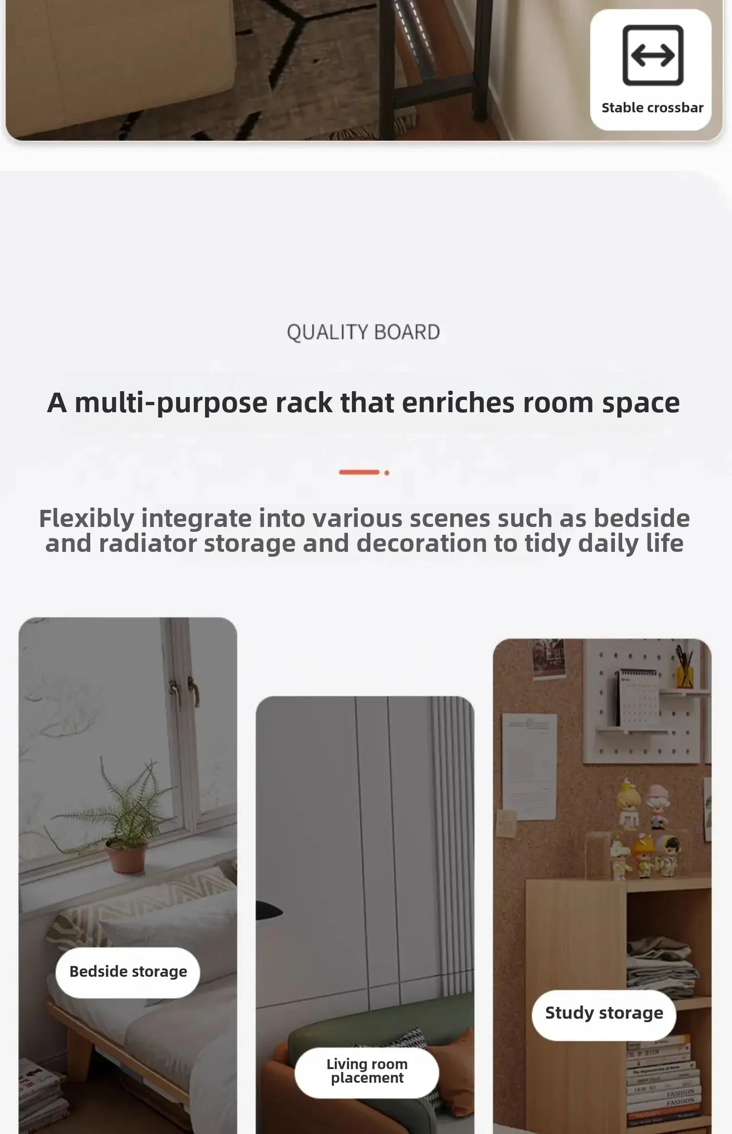 Rear Sofa Gap Table Narrow Side Table Multi-functional Living Room Long Partition Rack Bed Tail Storage Space-Saving Furniture