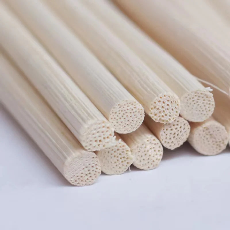 1000PCs Aroma Rattan Sticks Reed Diffuser Wood Color Eco-Friendly Home Fragrance Absorbing Stick Dia3/4/5 Length 40/30/25/22cm