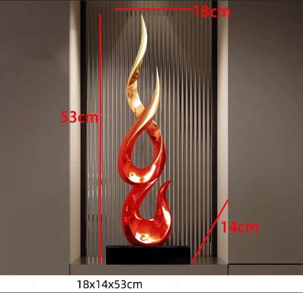 Marble Base Resin Sculpture Fenghshui Decoration Housewarming Gifts Home Livingroom Ornaments Office Study Accessories Crafts