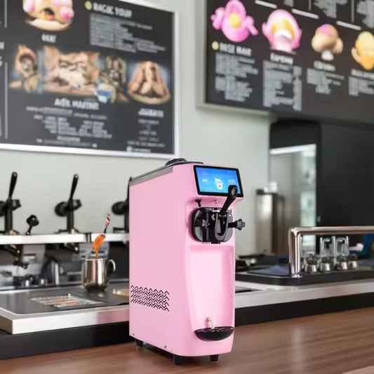 Patent High Tech Super Silence Ice Cream Maker Machine Mini Countertop Soft Ice Cream Machine