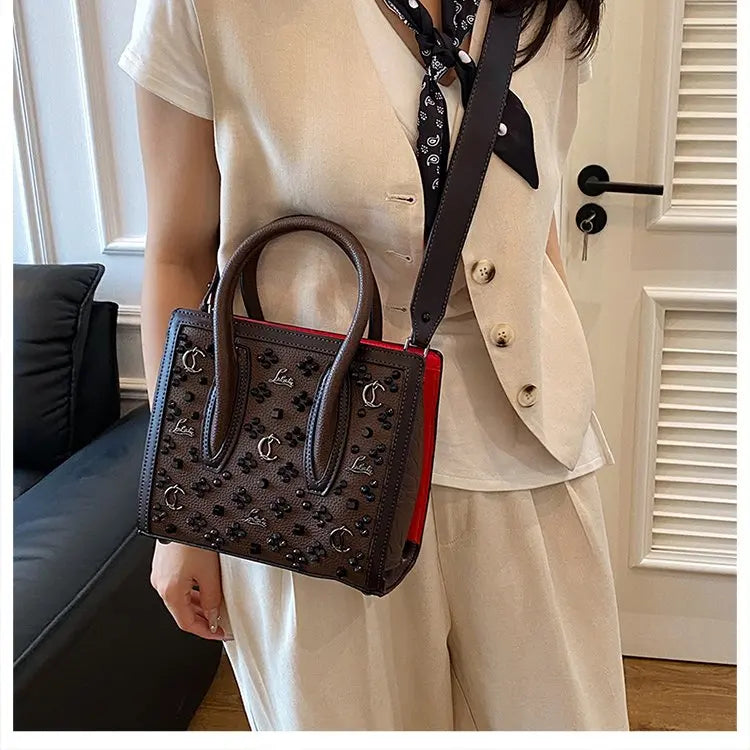 2026 Retro Hollow Out Tote Bag for Women, Large Capacity Canvas Shopper Bag, Fashion Shoulder Bag Crossbody Purse for Daily Use